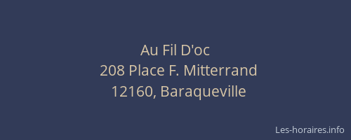 Au Fil D'oc
