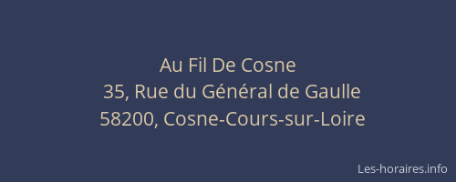 Au Fil De Cosne