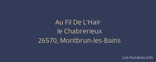 Au Fil De L'Hair
