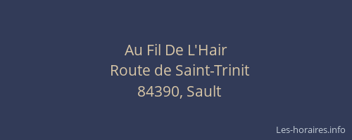 Au Fil De L'Hair