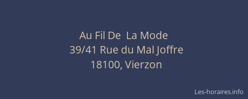 Au Fil De  La Mode