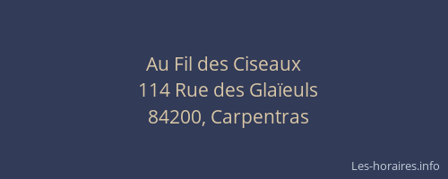 Au Fil des Ciseaux
