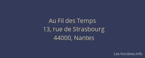 Au Fil des Temps