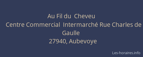 Au Fil du  Cheveu