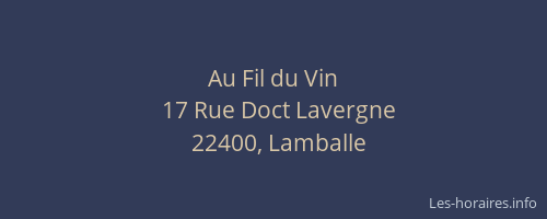 Au Fil du Vin