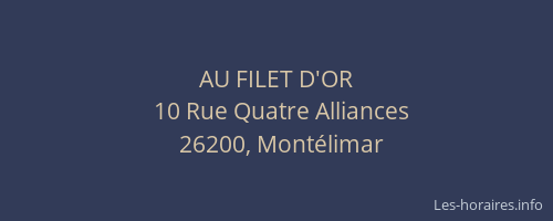 AU FILET D'OR