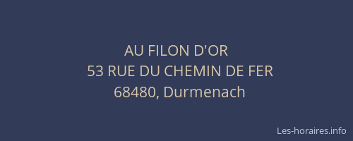 AU FILON D'OR
