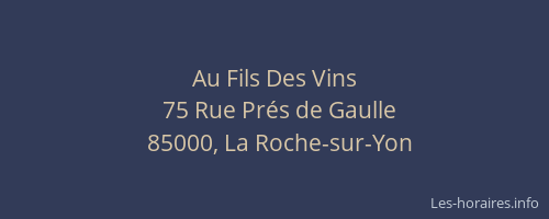 Au Fils Des Vins