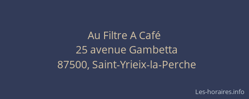 Au Filtre A Café