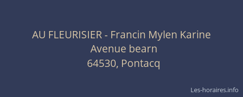 AU FLEURISIER - Francin Mylen Karine