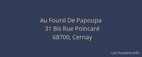 Au Founil De Papoupa