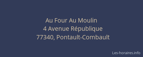 Au Four Au Moulin