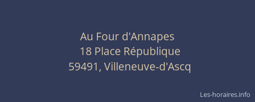 Au Four d'Annapes