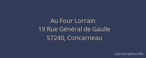 Au Four Lorrain