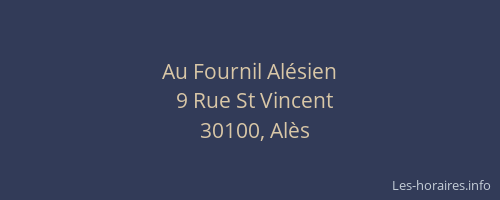 Au Fournil Alésien