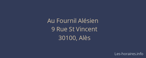 Au Fournil Al&eacute;sien