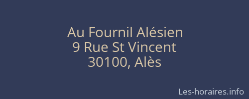 Au Fournil Alésien