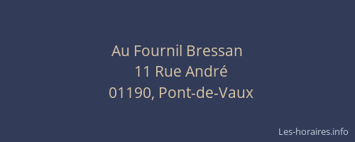 Au Fournil Bressan