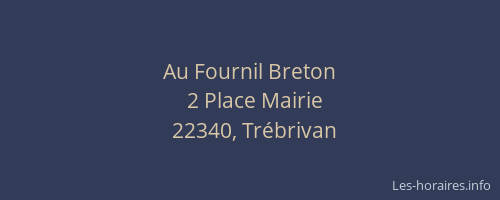 Au Fournil Breton