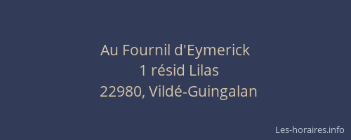 Au Fournil d'Eymerick