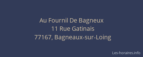 Au Fournil De Bagneux