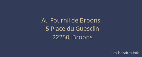 Au Fournil de Broons