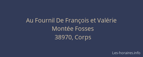 Au Fournil De François et Valérie