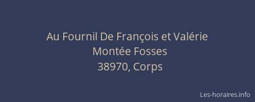 Au Fournil De Fran&ccedil;ois et Val&eacute;rie