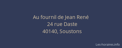 Au fournil de Jean Ren&eacute;