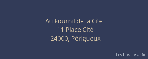 Au Fournil de la Cité