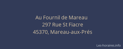 Au Fournil de Mareau