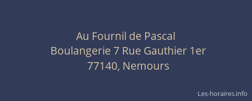 Au Fournil de Pascal