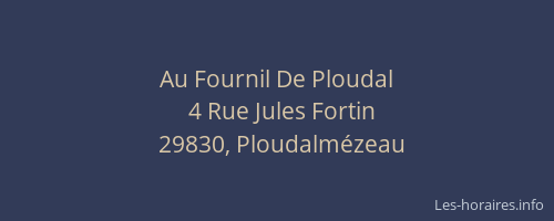 Au Fournil De Ploudal
