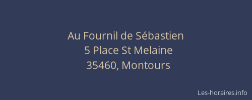 Au Fournil de Sébastien
