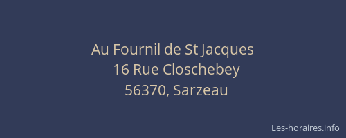 Au Fournil de St Jacques