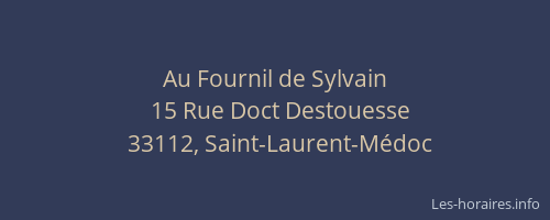 Au Fournil de Sylvain