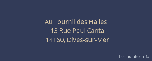 Au Fournil des Halles