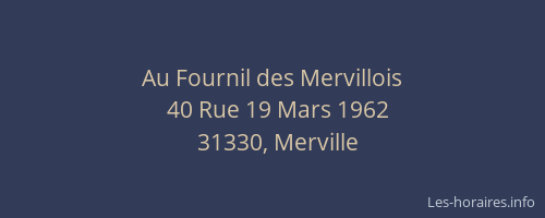 Au Fournil des Mervillois