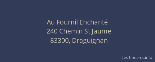 Au Fournil Enchanté