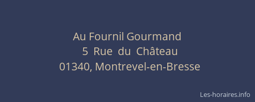 Au Fournil Gourmand