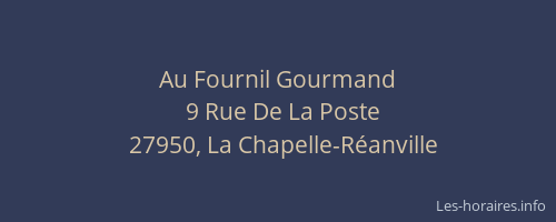 Au Fournil Gourmand
