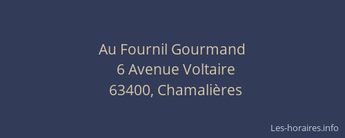 Au Fournil Gourmand