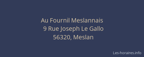 Au Fournil Meslannais