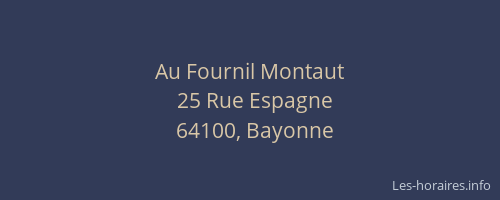 Au Fournil Montaut