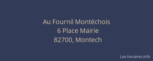 Au Fournil Mont&eacute;chois