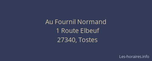 Au Fournil Normand