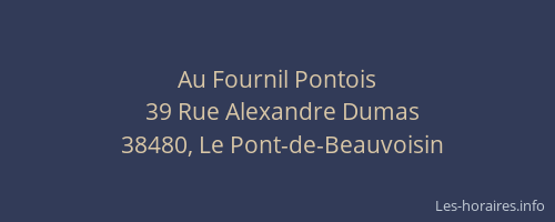 Au Fournil Pontois
