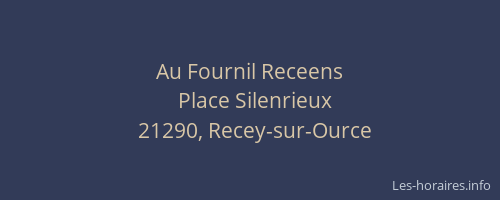 Au Fournil Receens