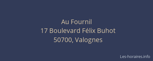 Au Fournil