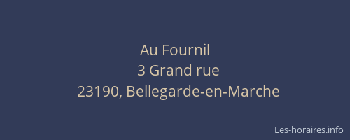 Au Fournil